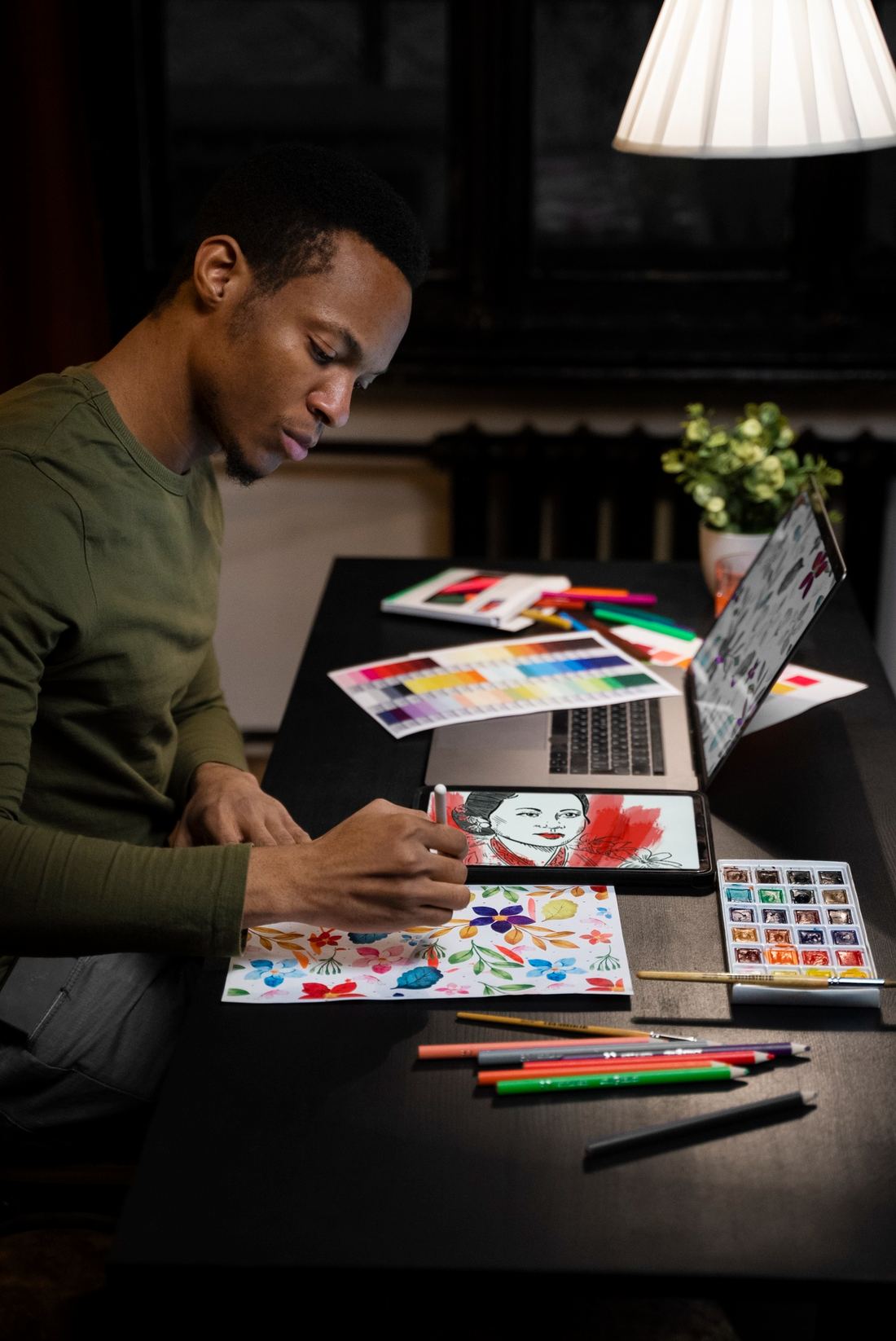 Creative professional working at his desk